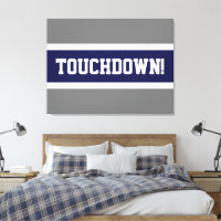 TOUCHDOWN Fun Bold Navy Blue White Gray Streifen