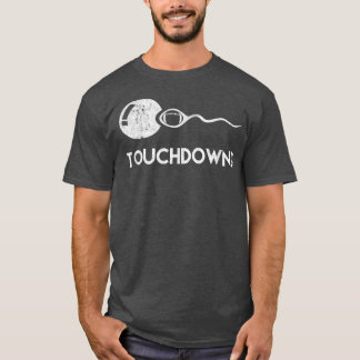 Touchdown Funny Football Epectant Vater T-Shirt