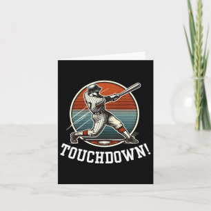 Touchdown Homerun Sports Mash Up Football Baseball Karte