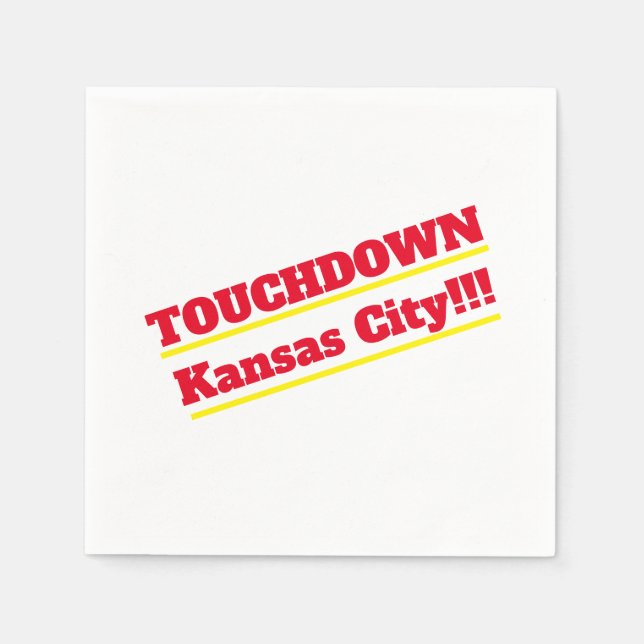 Touchdown Kansas City Cocktail Napkins Serviette (Vorderseite)