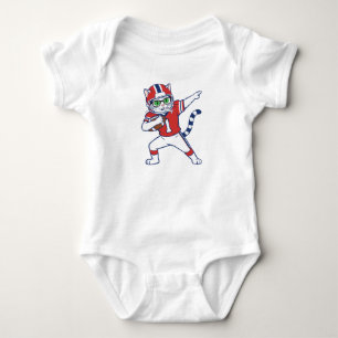 Touchdown-Katze Baby Strampler