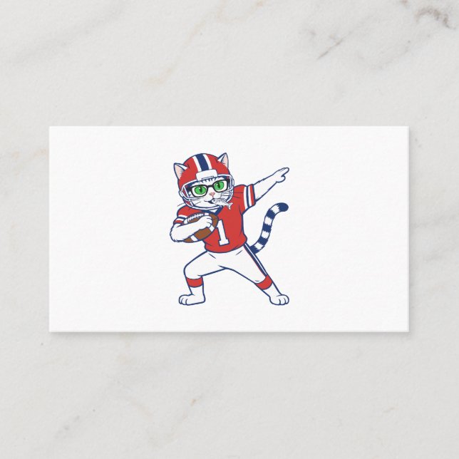 Touchdown-Katze  Visitenkarte (Vorderseite)