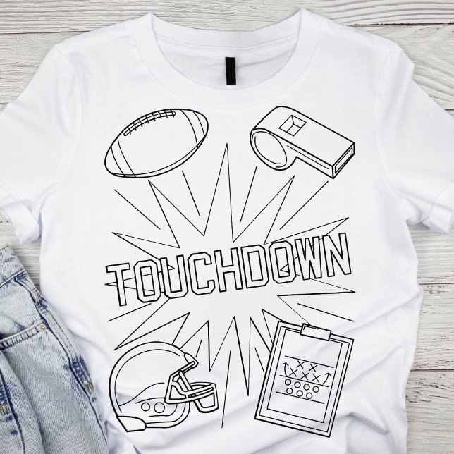 Touchdown Line Art T-Shirt (Von Creator hochgeladen)