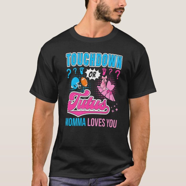 Touchdown oder Tutus Momma Lieben Sie Neues Baby G T-Shirt (Vorderseite)