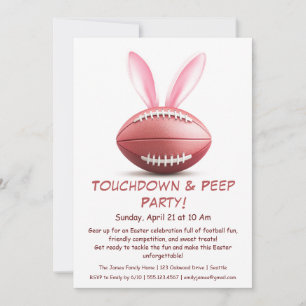 Touchdown & Peep Party – Ostern-Fußball-Einladung Einladung