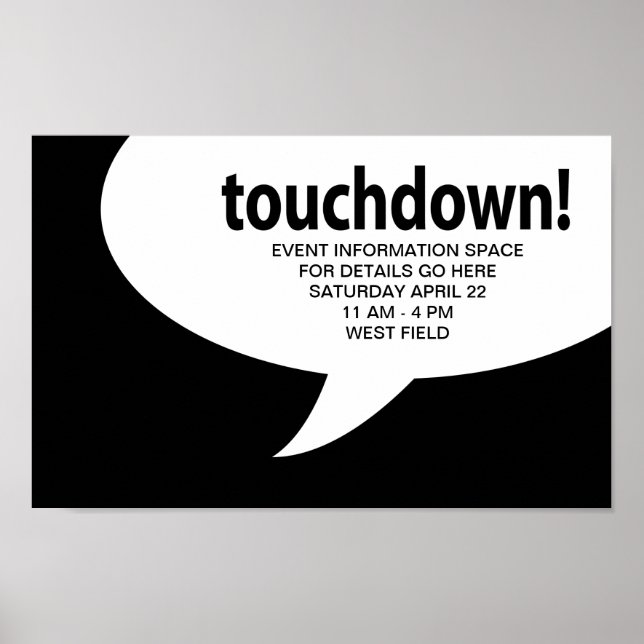 Touchdown! Poster (Vorne)