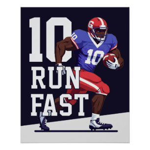 Touchdown-Zeit-Fußball Poster