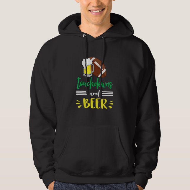 Touchdowns and Beer College Football   Common Hoodie (Vorderseite)