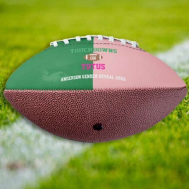 Touchdowns oder Tutus Gender Reveal Football (Von Creator hochgeladen)