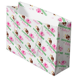 Touchdowns oder Tutus Gender Reveal Große Geschenktüte