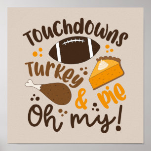 Touchdowns Türkei & Pie   Oh, Poster