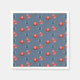 Touchdowns und Tiny Toes, Fußball-Babydusche Serviette