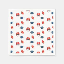 Touchdowns und Tiny Toes, Fußball-Babydusche Serviette