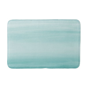 Touchen Aqua Blue Wasserfarbe Abstrakt #2 Badematte
