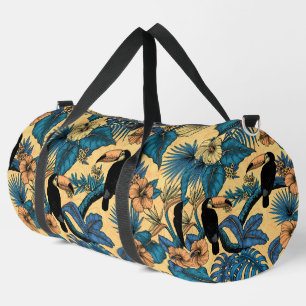 Touchgarten in Gelb und Blau Duffle Bag