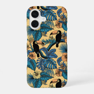 Touchgarten in Gelb und Blau iPhone 16 Hülle