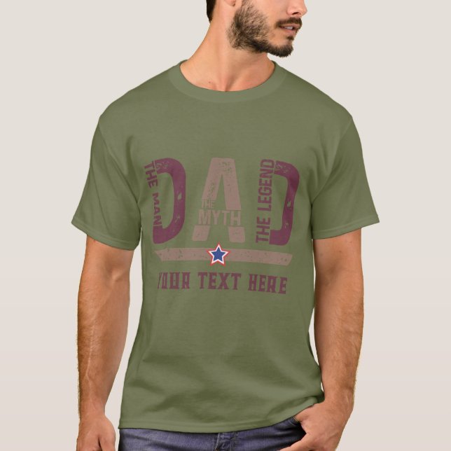 Touching design for Father's Day. T-Shirt (Vorderseite)