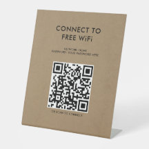 Touchless Menu QR Code WiFi Kraft verbinden