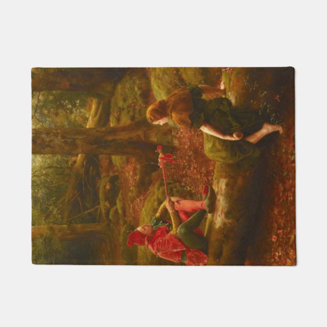 Touchstone und Audrey (Im Wald von Arden) Fußmatte (Vorderseite)