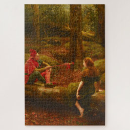 Touchstone und Audrey (im Wald von Arden) Puzzle
