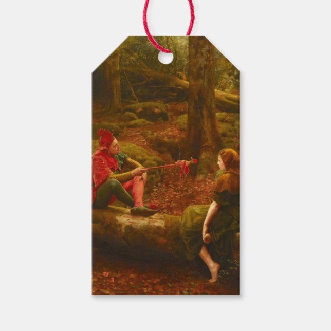 Touchstone und Audrey (von John Collier) Geschenkanhänger (Vorderseite)