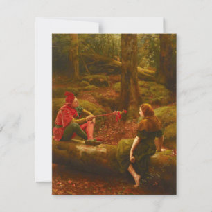 Touchstone und Audrey (von John Collier) Karte