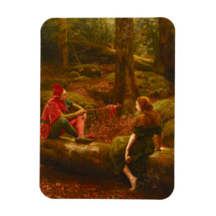 Touchstone und Audrey (von John Collier) Magnet