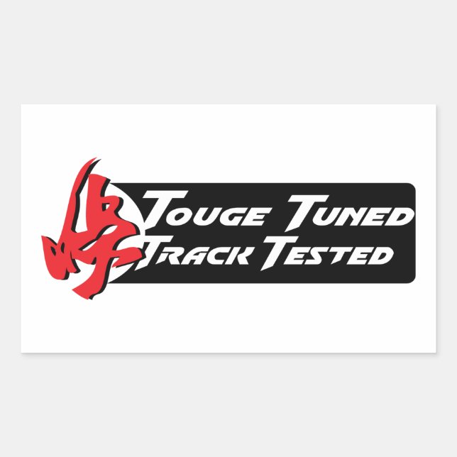 Touchtuned Track getestet Rechteckiger Aufkleber (Vorderseite)