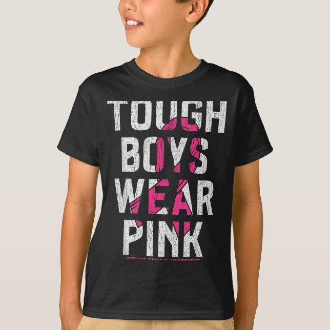 Tough Boys Wear Nk Breast Cancer Awareness Shirts  (Vorderseite)