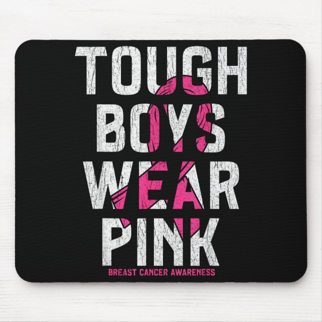 Tough Boys Wear Nk Breast Cancer Awareness Shirts  Mousepad (Vorne)