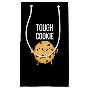 Tough Cookie Funny Cookie Pun Dark BG Kleine Geschenktüte