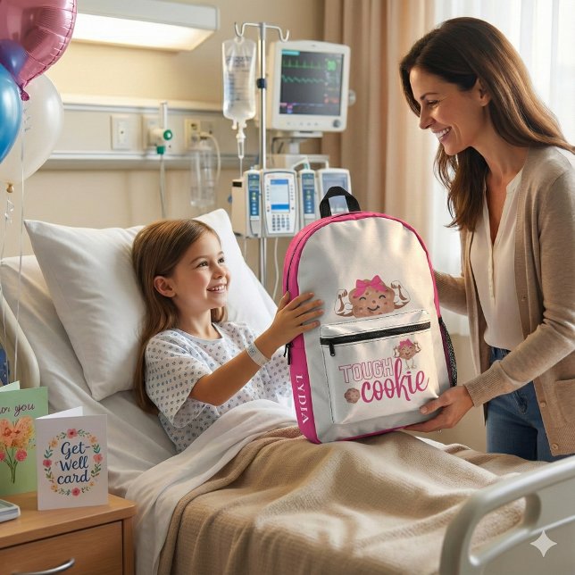 Tough Cookie Rucksack (Empower someone special with this, "Tough cookie" personalized backpack! )