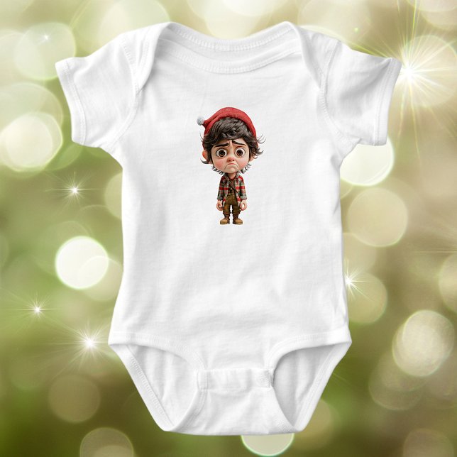 Tough Day Christmas Elf Baby Bodysuit Strampler (Von Creator hochgeladen)