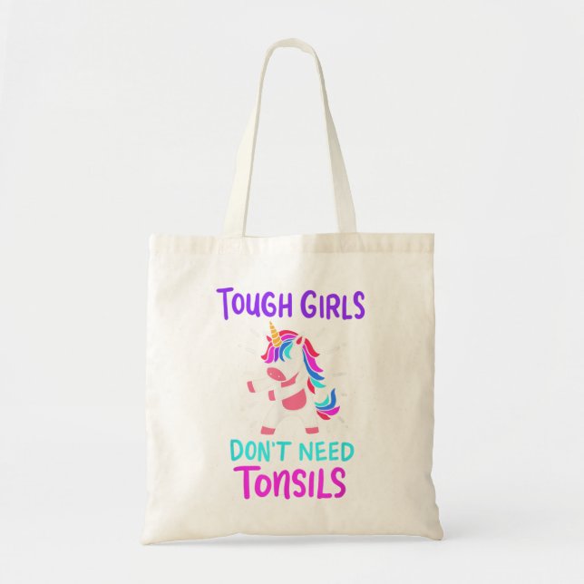 Tough Girls brauchen keine Tonsil-Remo-Operation Tragetasche (Vorne)