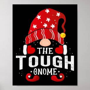 Tough Gnome passende Weihnachts-Pyjamas für die Fa Poster