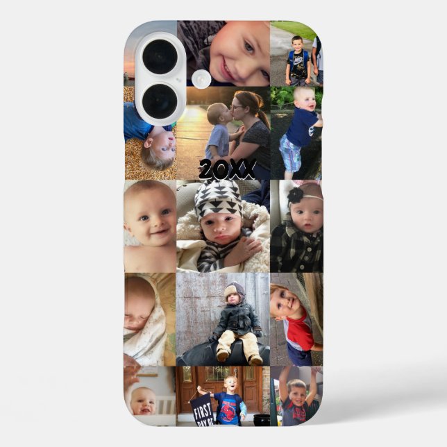 Tough Instagram Foto Collage Case-Mate iPhone Hülle (Rückseite)