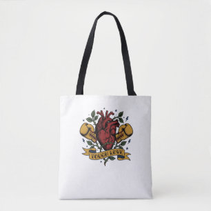 Tough Love Boxen Herz Rose Tattoo Flash Stark 