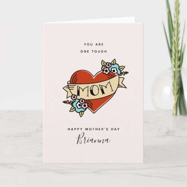Tough Momma Mother's Day Card Karte (Vorderseite)
