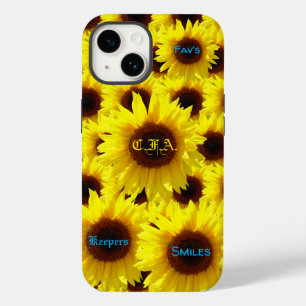 Tough Sunblumen Case-Mate iPhone 14 Hülle