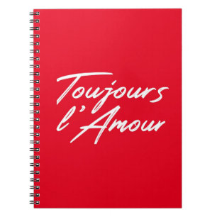 Toujours l'Amour - Ewige Liebe für die Hochzeit Notizblock