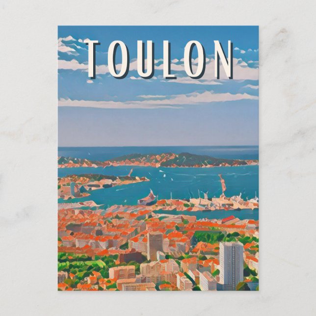 Toulon Foto Postkarte (Vorderseite)