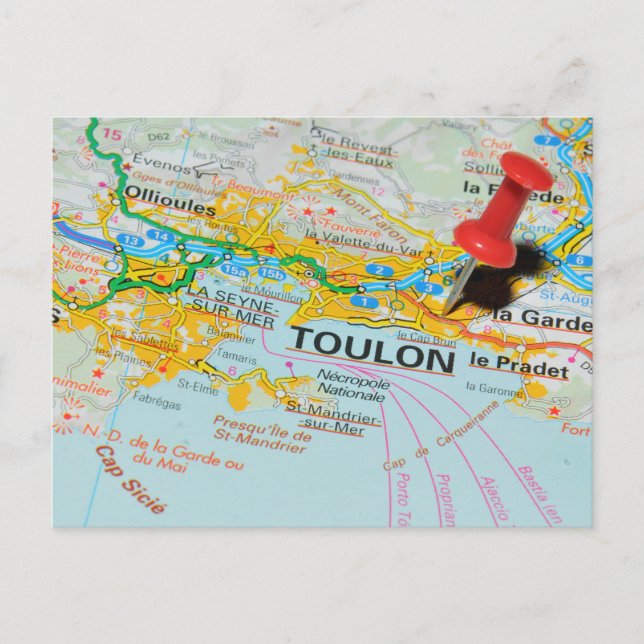 Toulon, Frankreich Postkarte (Vorderseite)