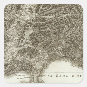 Toulon Quadratischer Aufkleber