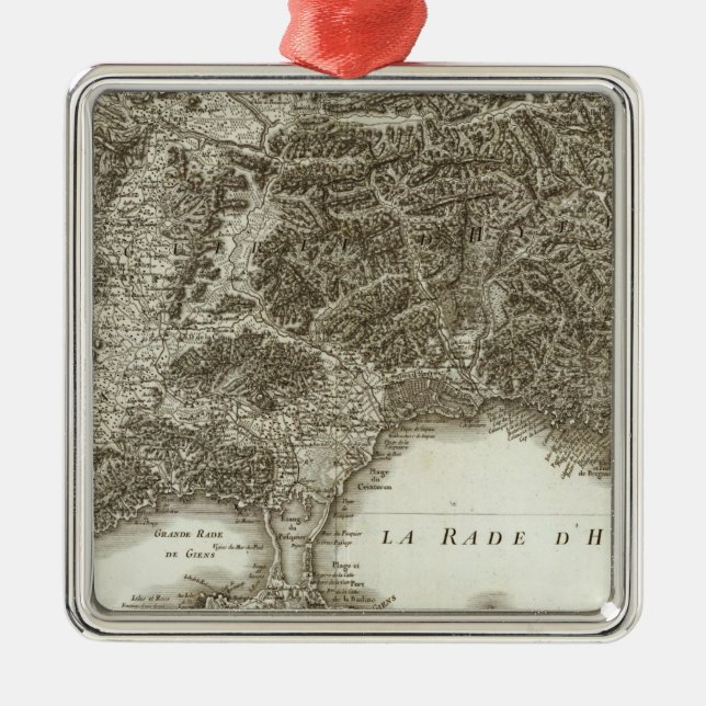 Toulon Silbernes Ornament (Vorne)