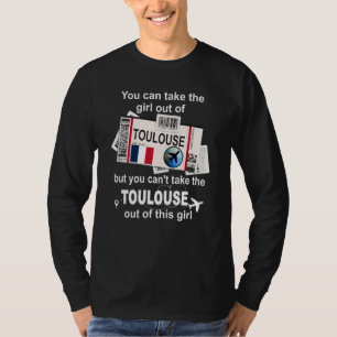 Toulouse Boarding Pass Toulouse Mädchen Toulouse T-Shirt