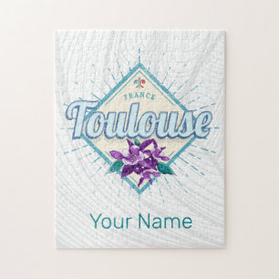Toulouse City France Retro Violets Vintag Souvenir Puzzle