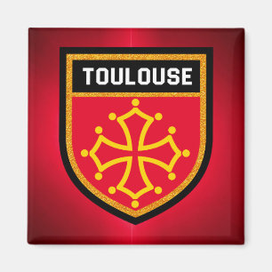 Toulouse-Flagge Magnet