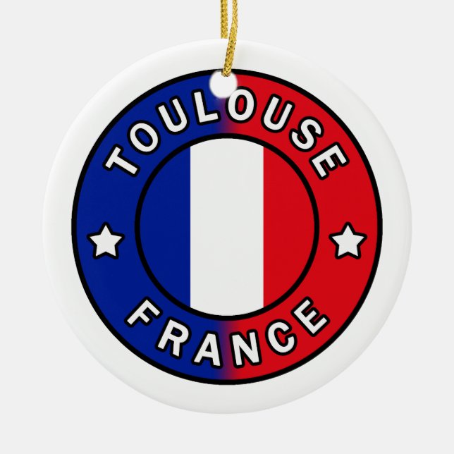 Toulouse Frankreich Keramik Ornament (Vorne)