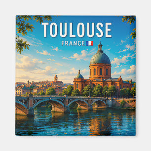 Toulouse Frankreich Pink City Charme Magnet