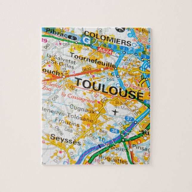 Toulouse, Frankreich Puzzle (Vertikal)